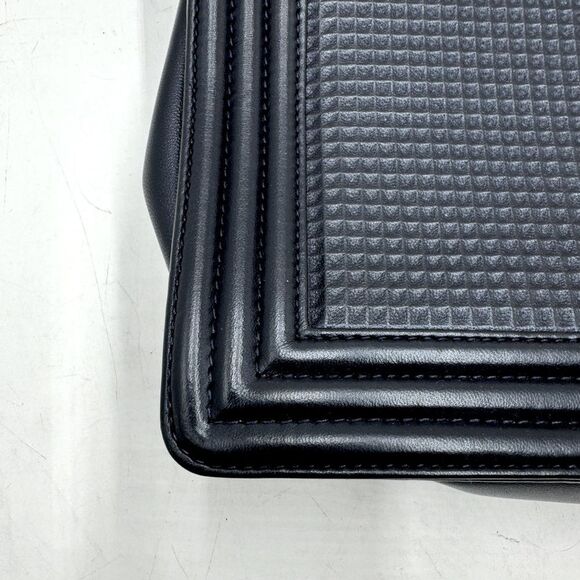 Auth Chanel Navy Blue Limited Edition Boy Flap Large New Cube Shoulder Bag - Picture 5 of 16